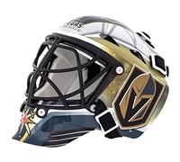 Franklin Sports NHL Vegas Golden Knights Mini Hockey Goalie Mask with Case - Collectible Goalie Mask with Official NHL Logos and Colors