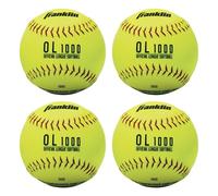 MLB Franklin Sports Official Size Softballs - 12" Fastpitch Practice Great for + Training Weight 4 Pack