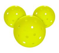 Franklin Sports Outdoor Compact Pickleballs - Training Pickleballs for Pickleball Practice + Skills Training - Mini 69mm Outdoor Pickleballs - Great Pickleball Training Aid - Optic Yellow - 3 Pack