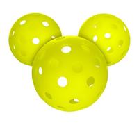 Franklin Sports Oversized Training Pickleballs - Training Balls for Beginners + Skill Practice - Extra Large 80mm Outdoor Pickleballs - Jumbo 3 Pack - Practice Aid - Optic Yellow