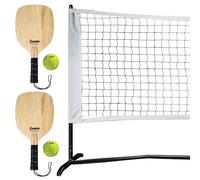 Franklin Sports Pickleball Net Set Outdoor Portable Pickleball Court Net - (2) Paddles + (2) Pickleballs - Half Court Set