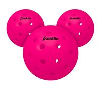Franklin Sports Pickleball-X Performance 40 Outdoor Balls-Pink