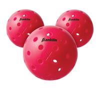 Franklin Sports Pickleball-X Performance 40 Outdoor Balls-Pink