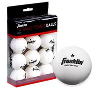 Franklin Sports Ping Pong Balls - Official Size + Weight White 40mm Table Tennis Balls - One Star Professional Ping Pong Balls - Durable High Performance Ping Pong Balls - White - 12 Pack
