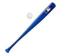 Franklin Sports Plastic Baseball Bat + Ball Set - MLB Kids Lightweight 30" Youth Blue