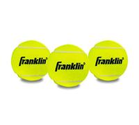 Franklin Sports Pressureless Tennis Balls - Official Size Low Pressure Tennis Balls - Great for Training + Practice - 3 Pack Can of Low Bounce Tennis Balls - All Court Surface Balls - Yellow