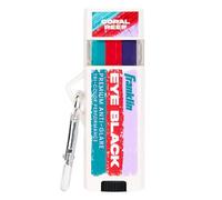 Franklin Sports Premium Baseball Eye Black - All Sports Eyeblack Stick for Baseball, Softball + Football Players - 3 Color Gold Fusion for Sun Glare - Coral/Teal