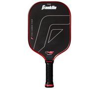 Franklin Sports PRO Pickleball Paddles - C45 Carbon Fiber Series - Official USAP + UPA Approved Pickleball Paddle - Traditional Pro Player Design - Tempo - 16mm Polymer Core - Red