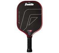 Franklin Sports PRO Pickleball Paddles - C45 Carbon Fiber Series - Official USAP + UPA Approved Pickleball Paddle - Traditional Pro Player Design - Tempo - 14mm Polymer Core - Red