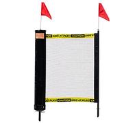Franklin Sports Retractable Driveway Barrier - Visual Safety Barrier - Up to 20 Feet - Black - For Kids