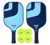 Franklin Sports Pickleball Set - Dagger Fiberglass Paddles (2) + X-40 Balls (4) - USAPA Approved