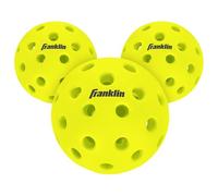 Franklin Sports Silent Serve Pickleballs - Quiet Pickleballs - Noise Reducing - Noise Reduction - Quiet Play - 3 Pack