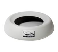 Franklin Sports Spill Proof Portable Pet Bowl For Cars - No Splash Travel Water and Food Dish for Dogs + Cats - 16 oz. - BPA Free,White, Gray