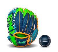 Franklin Sports Teeball Recreational Series Fielding Glove with Baseball, 9.5-Inch