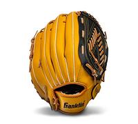 Franklin Sports unisex adult 13" - Modified Trapeze Web Baseball and Softball Glove Fieldmaster Youth Men s Wo, Tan, 13 US