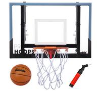Franklin Sports Wall Mounted Basketball Hoop - Fully Adjustable, Shatter-Resistant, Accessories Included - 54345X, Black/White