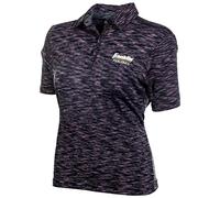 Franklin Sports Women's Pickleball Polo Shirt, Black/Pink, Large