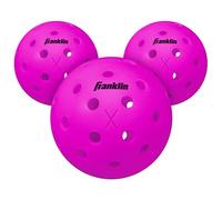 Franklin Sports X-40 Outdoor Pickleballs - USA Pickleball (USAPA) Official Pickleball Balls - Regulation Size Outdoor Court Pickleballs - Official Pickleball of US Open - Purple - 3 Pack