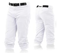Franklin Sports Youth Baseball + Softball Pants - Knee High + Relaxed Fit Kids Baseball Pants - White, Black + Grey Pants