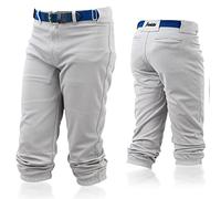 Franklin Sports Youth Baseball + Softball Pants - Knee High + Relaxed Fit Kids Baseball Pants - White, Black + Grey Pants