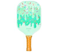 Franklin Sports Youth Pickleball Paddle - Pickleball Paddles for Kids - Max Grit Fiberglass Surface - Polypropylene Core - USA Pickleball (USAP) Approved - Ice Cream