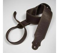 Franklin Strap 2" Leather with Man Made Backing Guitar Strap Black/Black Stitching