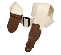 Franklin Strap 2" Natural Cotton Guitar Strap with Leather Ends