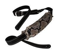 Franklin Strap Snakeskin Ball Glove Vintage Guitar Strap (Black)