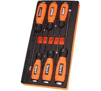 Franklin Tools GFDP6 Gear F 6 Pce Diamond Power Grip Screwdriver Set