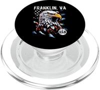 Franklin Virginia Patriotic Eagle USA Flag Vintage Design PopSockets PopGrip for MagSafe