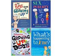 Franklin Watts Growing Up For Boys 4 Books Collection Set (The Boys' Guide To Growing Up, , Puberty And All That Stuff, Growing Up For Boys &