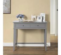 Franklin Writing Desk - Painted - 2 Drawer - Grey - 7919815COMUK