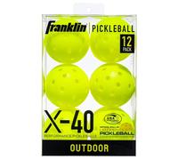 Franklin X-40 Outdoor Pickleball Balls (Pack of 12) in Yellow Franklin Yellow