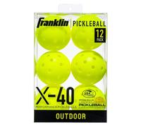 Franklin X-40 Outdoor Pickleball Balls (Pack of 6) in Yellow Franklin Yellow