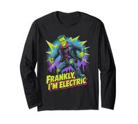 Frankly I'm Electric Funny Frankenstein Monster Halloween Long Sleeve T-Shirt