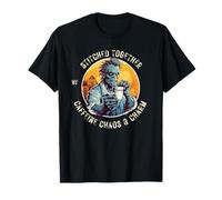 Frankly Stitched Together by Caffeine, Chaos and Charm T-Shirt