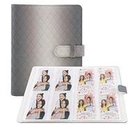 Frankmate 256 Pockets Mini Photo Album for Fujifilm Instax Mini Camera, Leather Photo Album Bookshelf Picture Album Book Simple Design