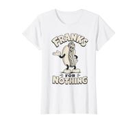 Franks for Nothing Funny Retro Hot Dog Value Graphic T-Shirt
