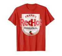Frank's RedHot Label Casual Costume Hot Sauce Bottle T-Shirt, Men, Red, X-Large