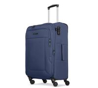 Franky Cabin Suitcase for Men and Women | Small Cabin Trolley 40 x 20 x 55 cm Made of High-Quality Flexible Polyester Material | Double Roller & Telescopic Handle | Melbourne 3.0 Series, dark blue