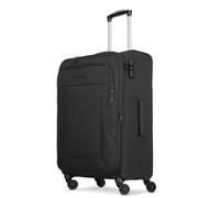 Franky Cabin Suitcase for Men and Women | Small Cabin Trolley 40 x 20 x 55 cm Made of High-Quality Flexible Polyester Material | Double Roller & Telescopic Handle | Melbourne 3.0 Series, black, Koffer