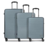 Franky Dallas 3.0 4-wheel suitcase set 3-piece with expansion fold gray