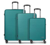 Franky Dallas 3.0 4-wheel suitcase set 3-piece with expansion fold petrol