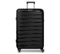 Franky London, black, XL (71-80cm), Hard shell trolley with double wheels