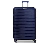 Franky London 4 wheels Trolley L 74 cm with expansion pleat blue