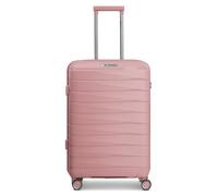 Franky London 4 wheels Trolley M 65 cm with expansion pleat pink