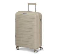 Franky London, beige, XL (71-80cm), Hard shell trolley with double wheels