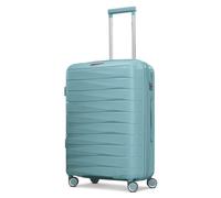 Franky London, Mint green, L (65-70cm), Hard shell trolley with double wheels