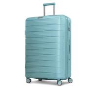 Franky London, Mint green, XL (71-80cm), Hard shell trolley with double wheels