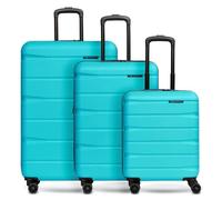 Franky Munich 4.0 4-wheel suitcase set 3-piece with stretch fold green